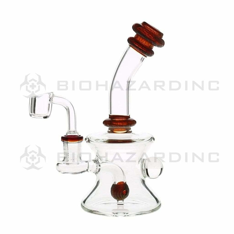 Biohazard Inc Glass Dab Rig Banger Hanger w/ Banger - Queen Bee