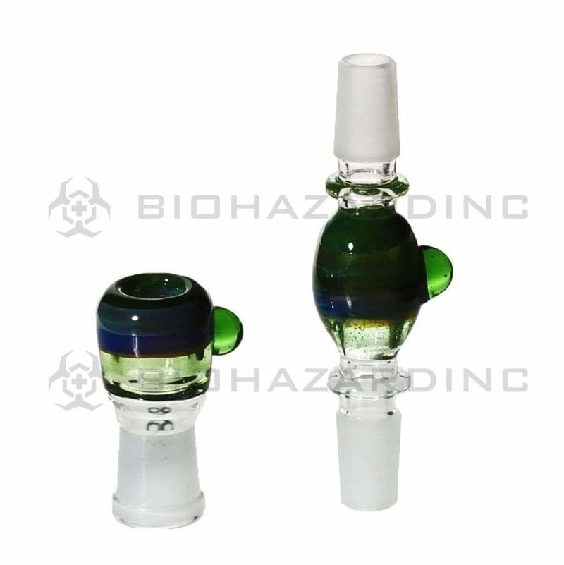 Bio Glass Glass Bong Adapter BIO Dome & Adapter Set 14mm - Green