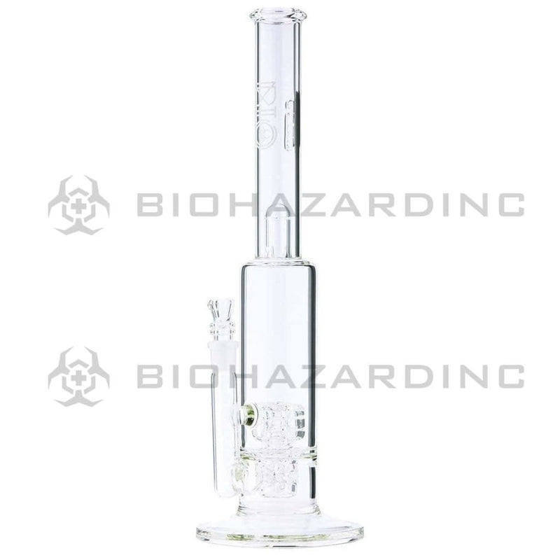 Biohazard Inc Glass Bong BIO DynamiX Perc 38 X 65 Stemless- White