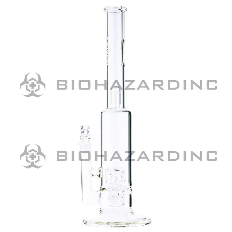 Biohazard Inc Glass Bong BIO DynamiX Perc 38 X 65 Stemless- White