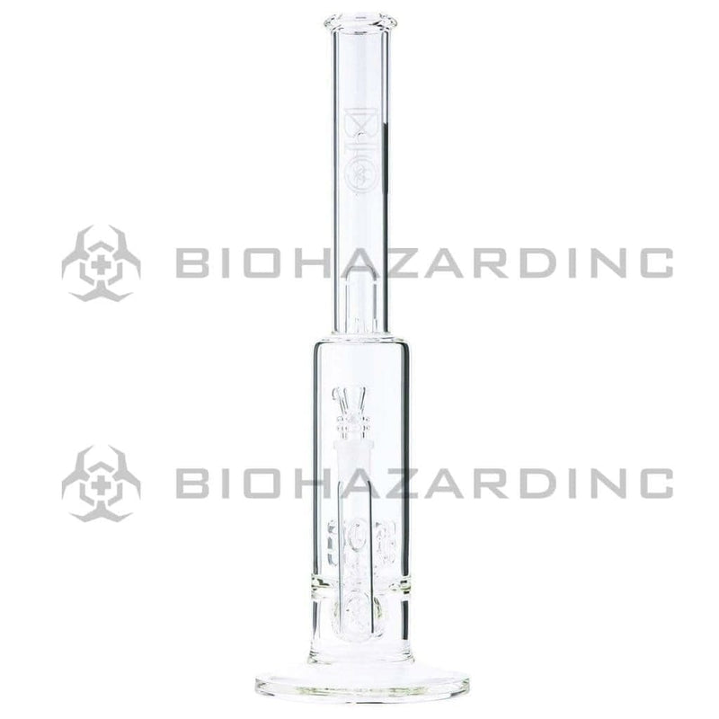 Biohazard Inc Glass Bong BIO DynamiX Perc 38 X 65 Stemless- White