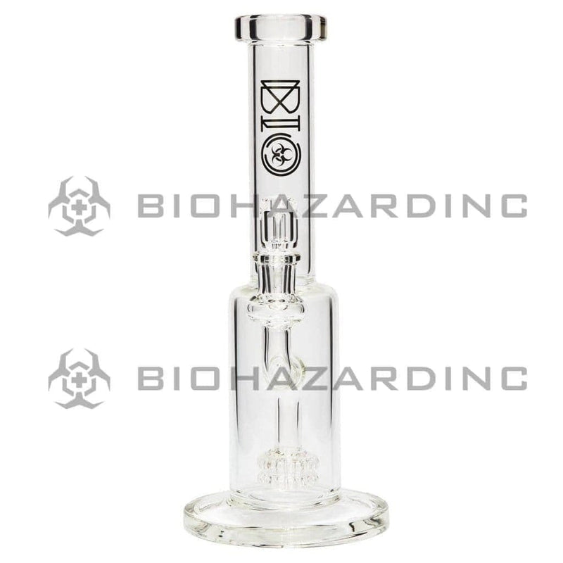 Bio Glass Glass Dab Rig BIO GENETIC Stemless Double Showerhead Rig - Black