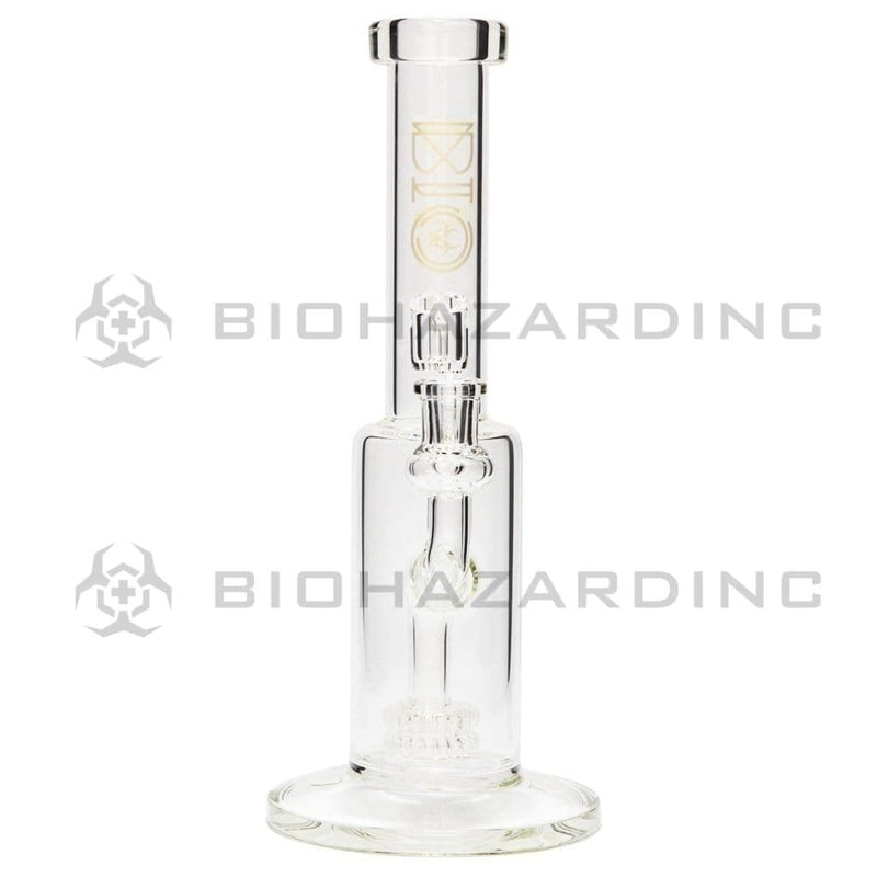 Bio Glass Glass Dab Rig BIO GENETIC Stemless Double Showerhead Rig - Gold