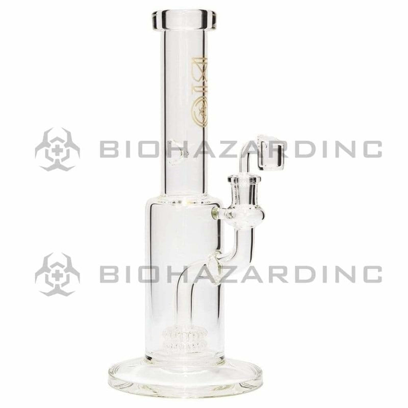 Bio Glass Glass Dab Rig BIO GENETIC Stemless Double Showerhead Rig - Gold