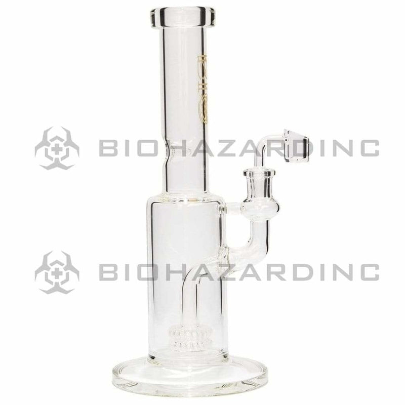 Bio Glass Glass Dab Rig BIO GENETIC Stemless Double Showerhead Rig - Gold