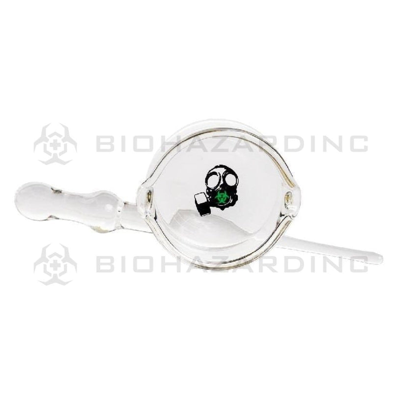 Bio Glass Dab Dish and Stick Tool BIO Glass Dish and Dabber Set - Green Gas Mask Logo