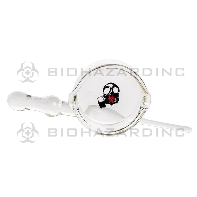 Bio Glass Dab Dish and Stick Tool BIO Glass Dish and Dabber Set - Red Gas Mask Logo