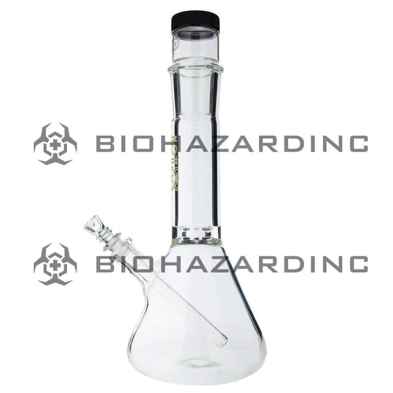 Bio Glass Glass Bong 12" BIO TEK 7mm Beaker Bong + Detachable Nug Jar