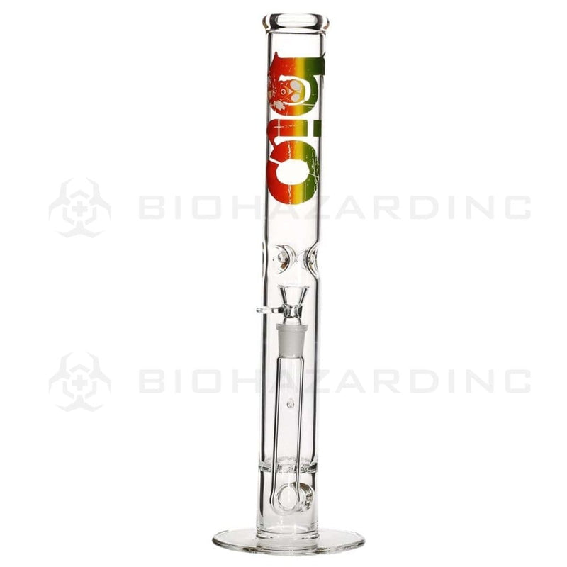 Bio Glass Glass Bong 18" BIO Hurricane Water Pipe - Rasta Logo