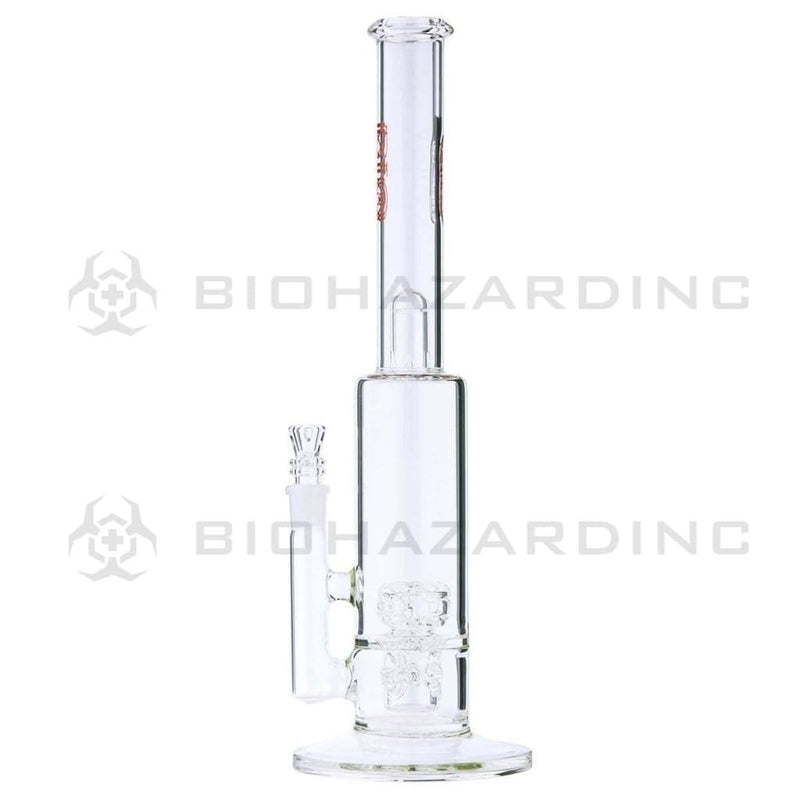 Bio Glass Glass Bong BIO x PURE DynamiX Perc Stemless Straight Bong - Red