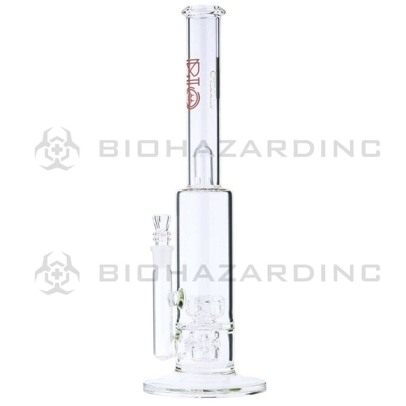 Bio Glass Glass Bong BIO x PURE DynamiX Perc Stemless Straight Bong - Red