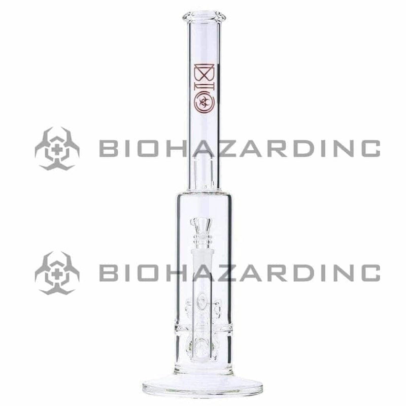 Bio Glass Glass Bong BIO x PURE DynamiX Perc Stemless Straight Bong - Red