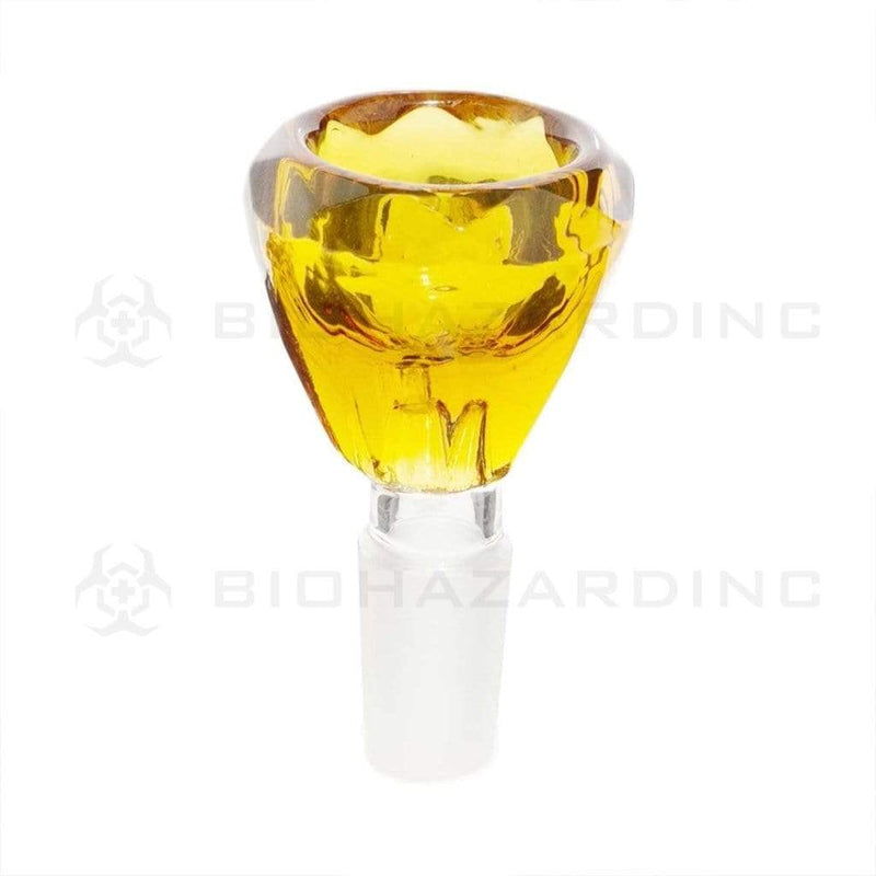 Biohazard Inc 14mm Bowl 14mm Diamond Bowl - Amber