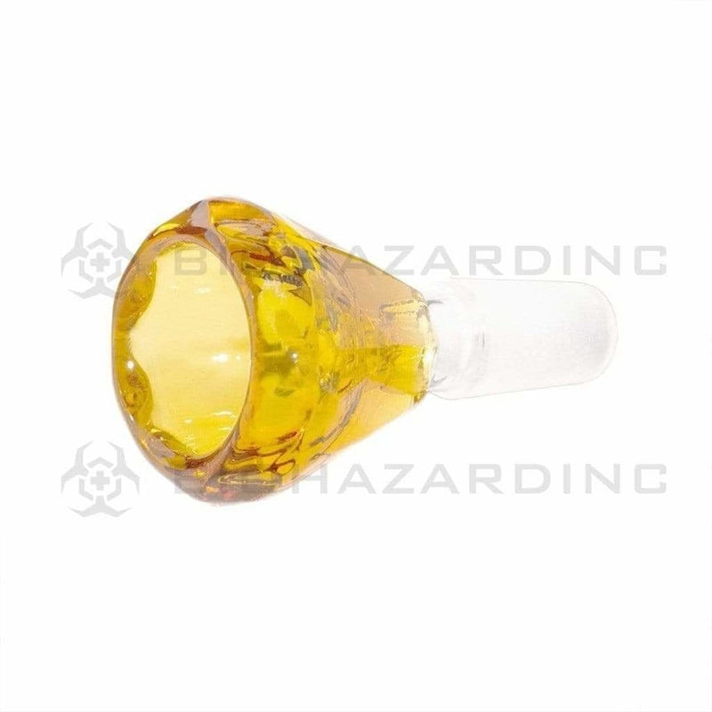 Biohazard Inc 14mm Bowl 14mm Diamond Bowl - Amber