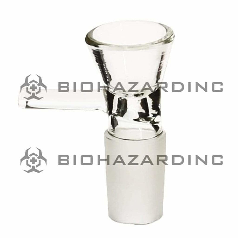 Biohazard Inc 19mm Bowl 19mm Funnel Bowl with Handle - Clear