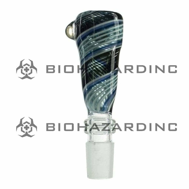 Biohazard Inc 19mm Bowl 19mm Tall Hexagon Bowl - Blue Ice