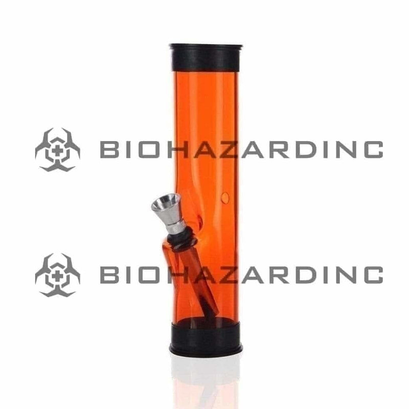 Biohazard Inc Acrylic Bong Acrylic Traveler Water Pipe 6 1/2"x1 1/2"