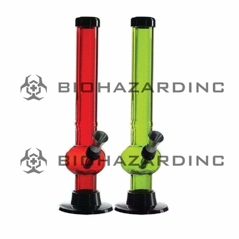 Biohazard Inc Acrylic Bong Acrylic Water Pipe 1"x8"