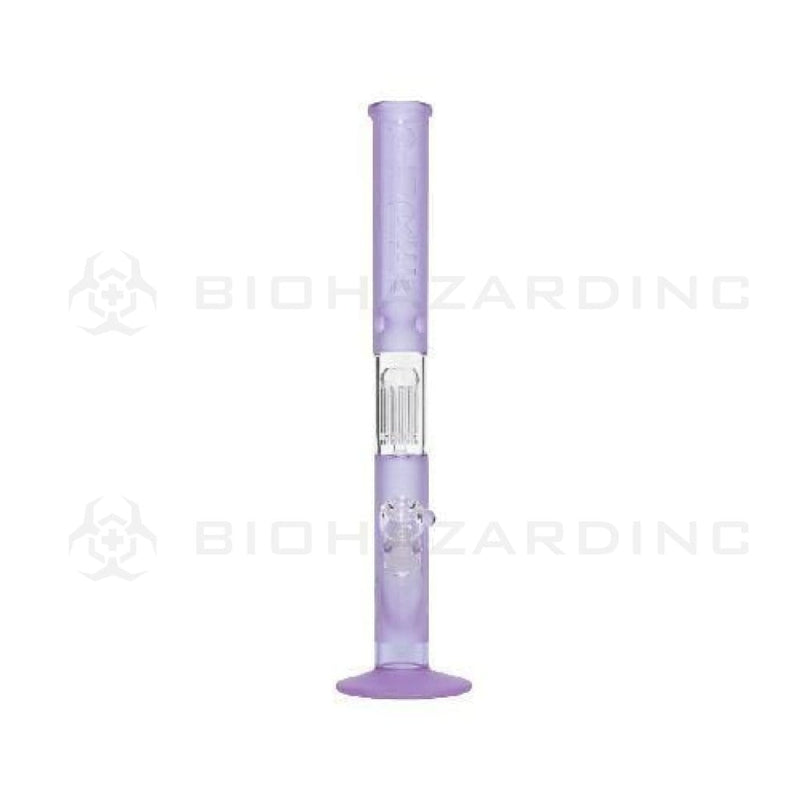 Biohazard Inc Glass Bong 18" PURE 10 Arm Tree Perc Straight - Purple Frost