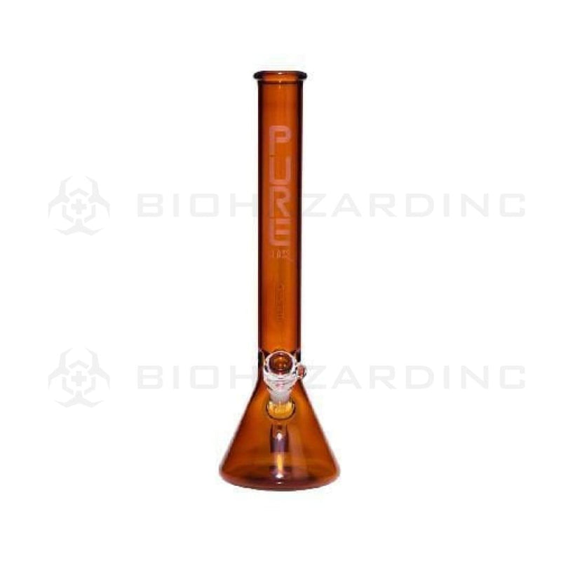 Biohazard Inc Glass Bong 18" PURE Classic Beaker - Amber