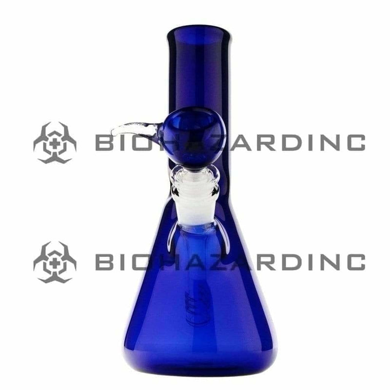 Biohazard Inc Glass Bong 9" Beaker Water Pipe - Blue