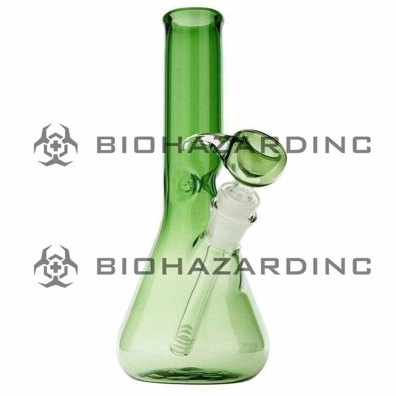 Biohazard Inc Glass Bong 9" Beaker Water Pipe - Green