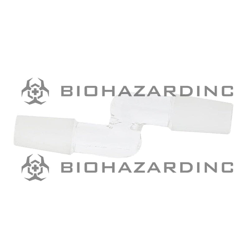 Biohazard Inc Glass Bong Adapter Adapter - Curved 19mm/19mm Male