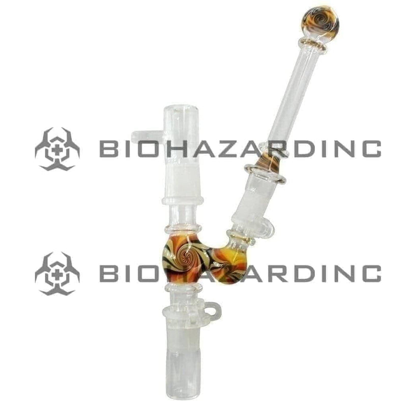 Biohazard Inc Glass Bong Adapter Multi-Use Adapter Reclaim w/ Reversal Trim- 14mm Male