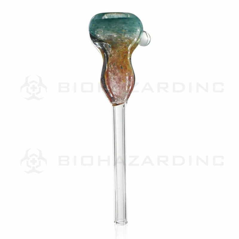 Biohazard Inc Glass Bowl Hourglass Bowl Slide - Rasta Frit