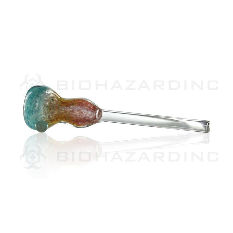 Biohazard Inc Glass Bowl Hourglass Bowl Slide - Rasta Frit