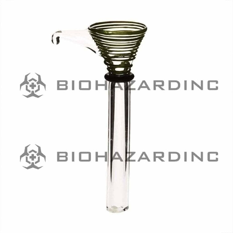 Biohazard Inc Glass Bowl Raked Funnel Slider Bowl