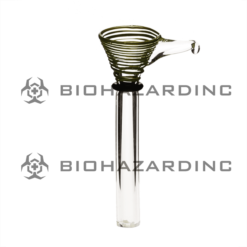 Biohazard Inc Glass Bowl Raked Funnel Slider Bowl