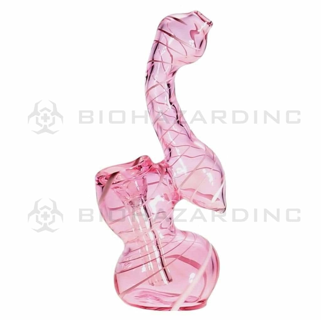 Biohazard Inc Glass Bubbler X-Mini Pink Bubbler