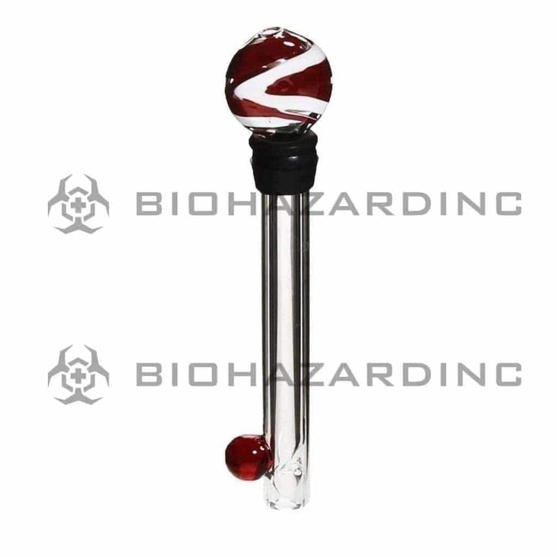 Biohazard Inc Glass Chillum Hand Pipe 4" Glass Blunt