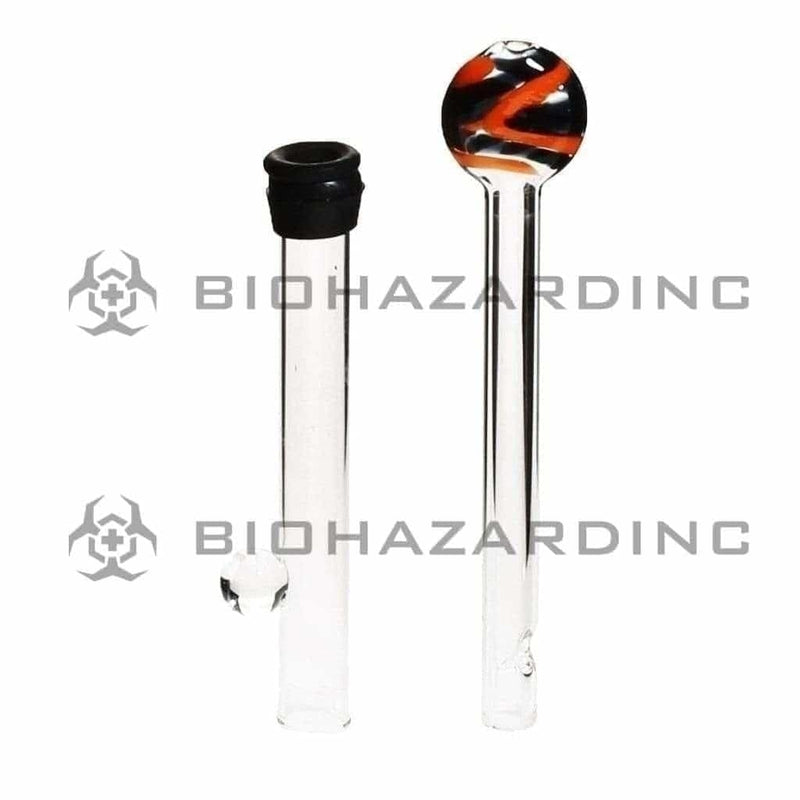 Biohazard Inc Glass Chillum Hand Pipe 4" Glass Blunt