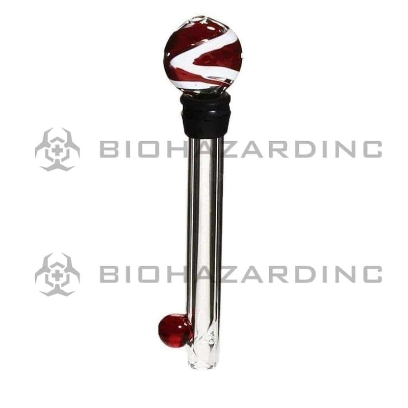 Biohazard Inc Glass Chillum Hand Pipe 4" Glass Blunt