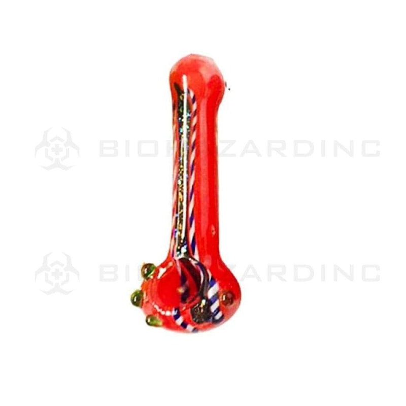 Biohazard Inc Glass Hand Pipe 4"-6" Assorted Hand Pipe -10 Count