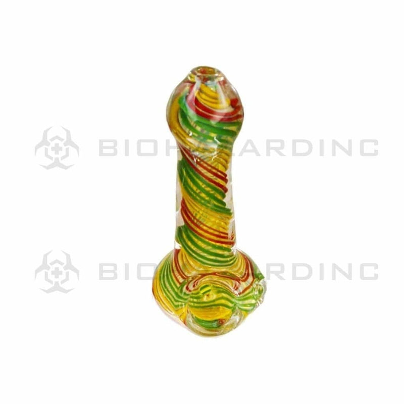 Biohazard Inc Glass Hand Pipe 4"-6" Assorted Hand Pipe -10 Count