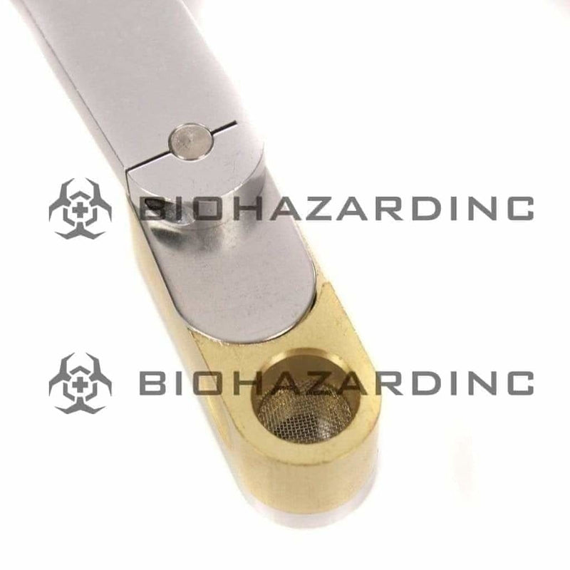 Biohazard Inc Metal Hand Pipe 2 1/2" Metal Monkey Pipe