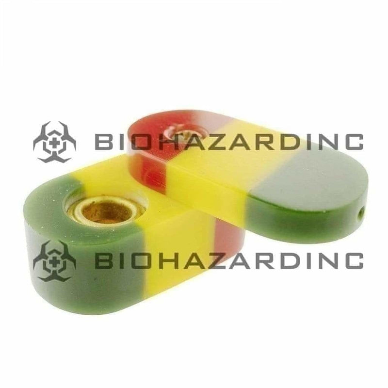 Biohazard Inc Metal Hand Pipe 2" Monkey Metal / Acrylic Pipe - Assorted