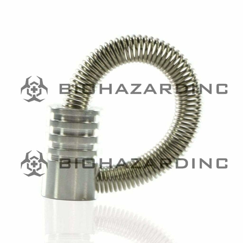 Biohazard Inc Metal Hand Pipe 3 3/4" Silver Metal Spring Pipe