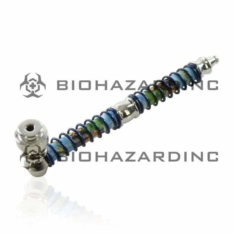 Biohazard Inc Metal Hand Pipe 5 1/2" Metal Wire Wrap Pipe -  Assorted Colors