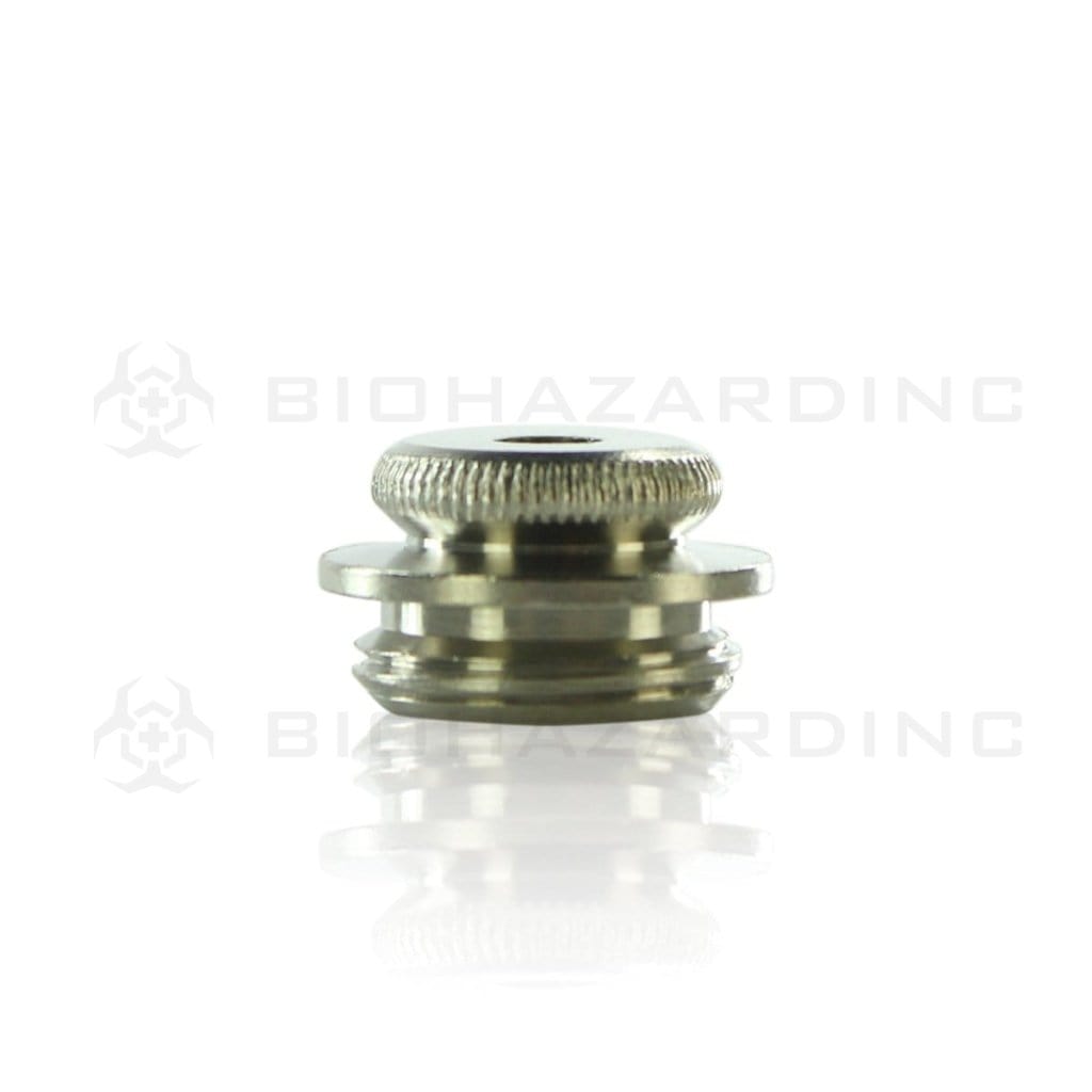 Biohazard Inc Metal Hand Pipe Accessory 1/2" Silver Metal Part Cap Pipe - 15 Count