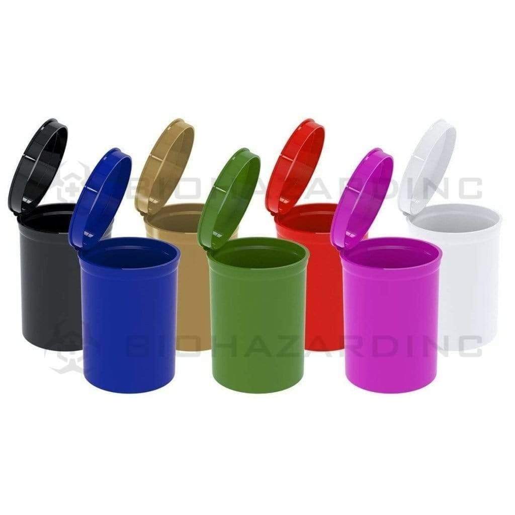 Biohazard Inc Pop Top Bottle Opaque Assorted Colors Pop Top Bottle 30 Dram - 160 Count/box