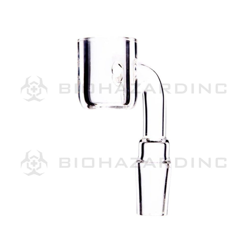 Biohazard Inc Quartz Banger 90 Degree Quartz Banger Flat Top 14mm Male