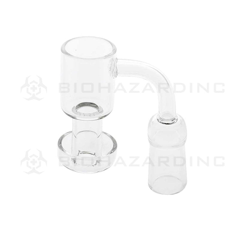 Biohazard Inc Quartz Banger Double Dish Vacuum Quartz Banger - 14mm Female