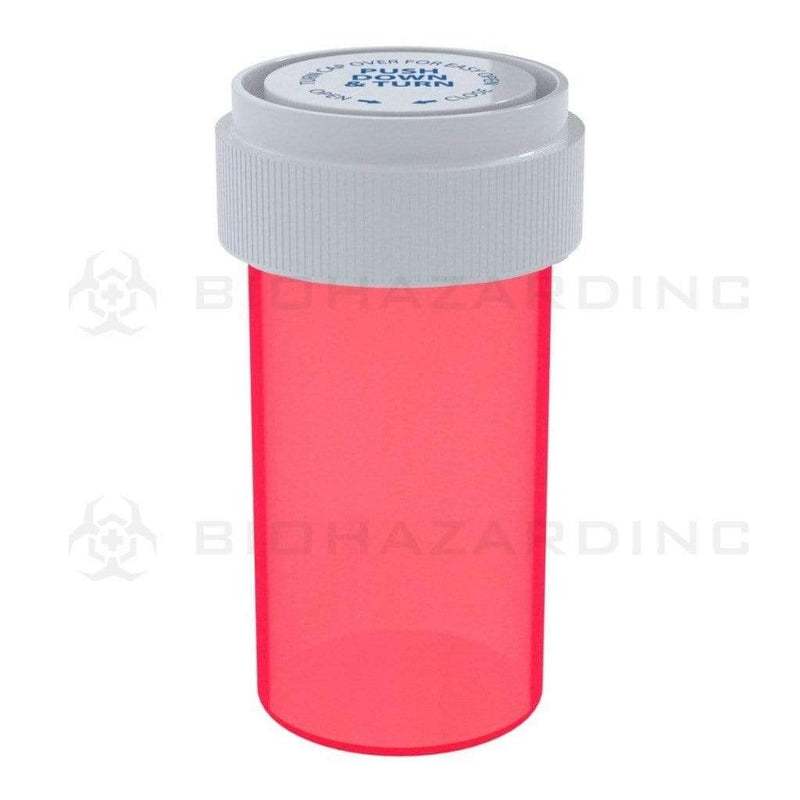 Biohazard Inc Reversible Cap Vial Red Reversible Cap Vial 13 Dram - 275 Count