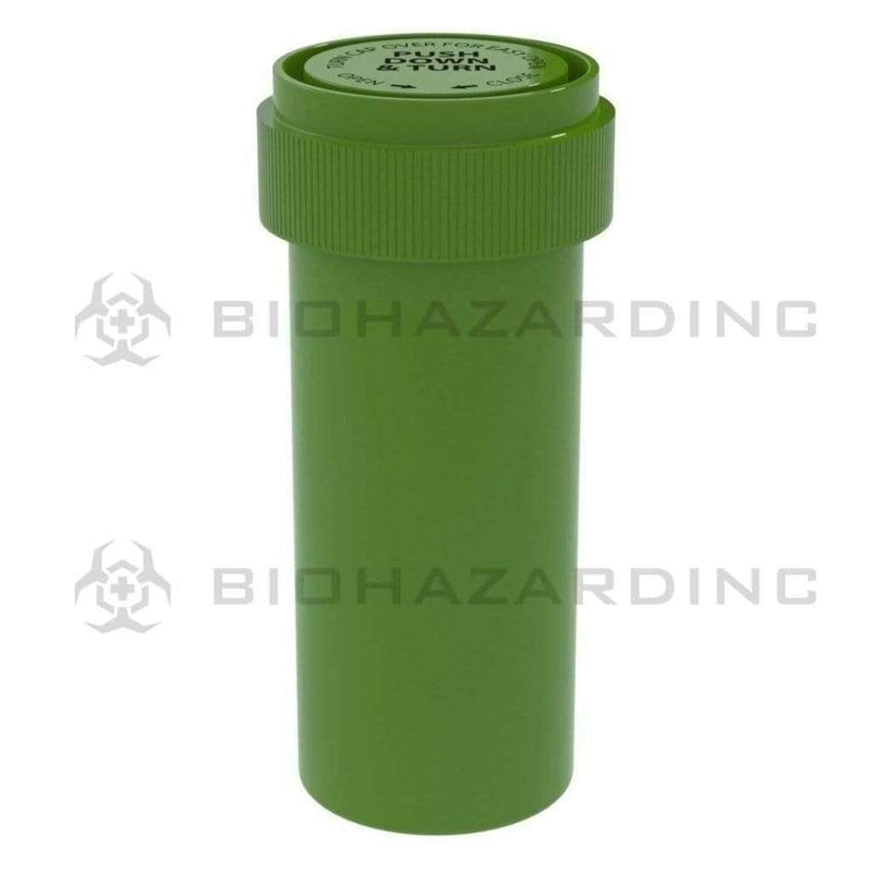 Biohazard Inc Reversible Cap Vial Solid Green Reversible Cap Vial 16 Dram - 230 Count