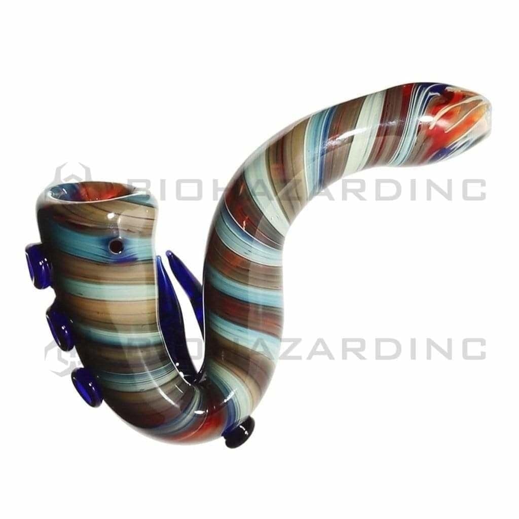 Biohazard Inc Sherlock Hand Pipe 5" Sherlock with Horns - Assorted Colors