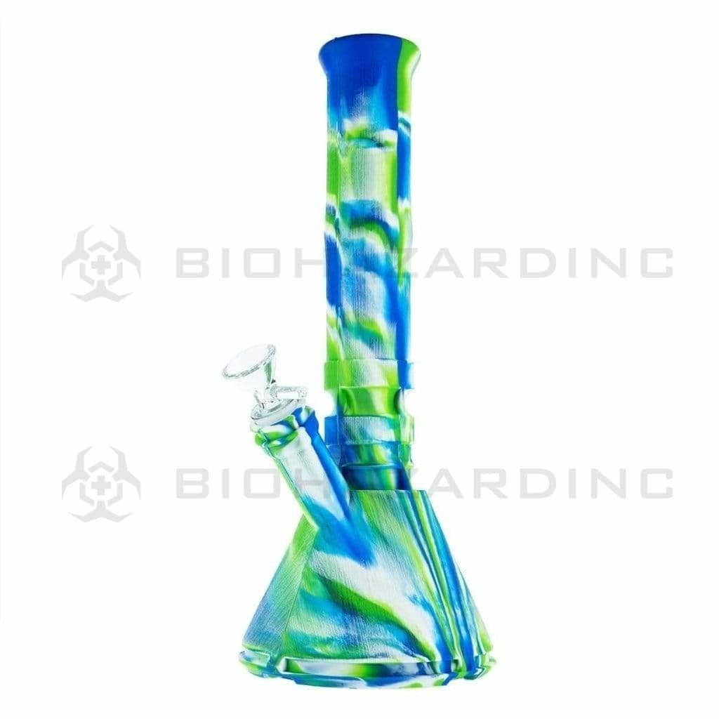 Biohazard Inc Silicone Bong 12" Bong Silicone - Assorted Colors